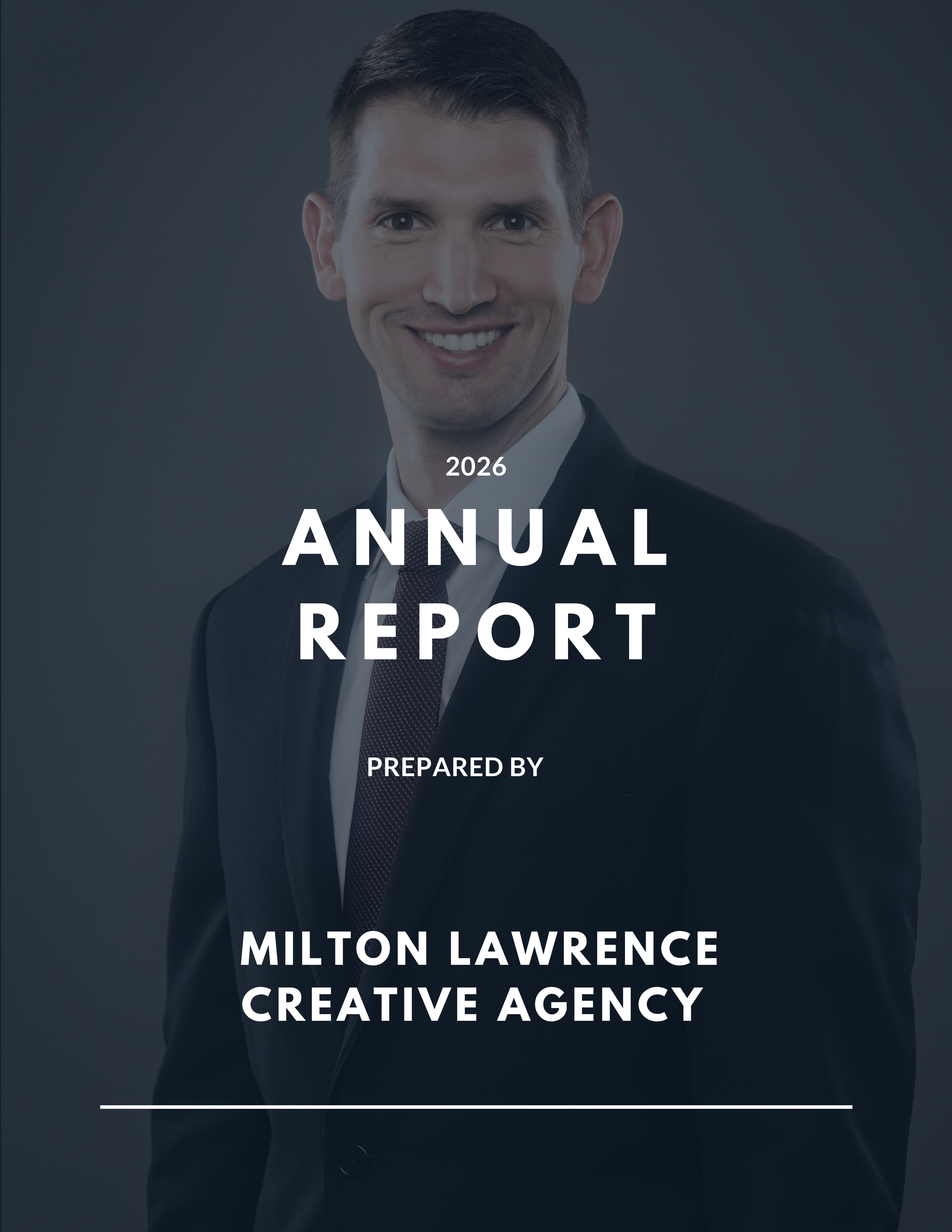 Annual report cover asset produced by Milton Lawrence Creative Agency
